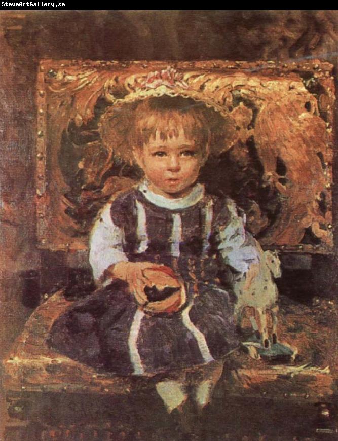 llya Yefimovich Repin Portrait of the Artist-s Daughter Vera